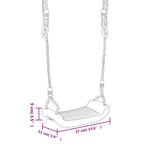 Swing Seat with Rope Ladder and Climbing Stones Blue PE - Bargainia.com - 