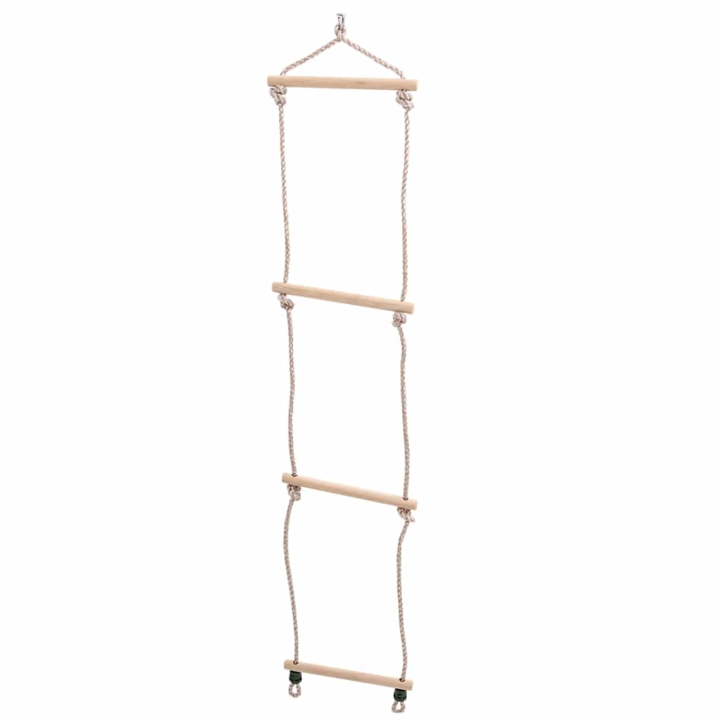 Swing Seat with Rope Ladder and Climbing Stones Blue PE - Bargainia.com - 