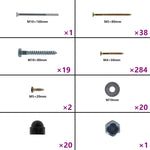 Swing Seats with Ropes 2 pcs Blue 37x15 cm Polyethene - Bargainia.com - 