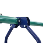 Swing Set with Gymnastic Rings and 4 Seats Steel - Bargainia.com - 