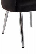 Tamzin Black Velvet Splayed Dining Chair - Bargainia.com - 5018705462622