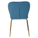 Tamzin Blue Velvet Tapered Back Dining Chair - Bargainia.com - 5018705461977