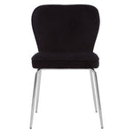 Tamzin Curved Black Chrome Finish Dining Chair - Bargainia.com - 5018705462028