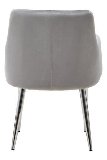 Tamzin Mink Velvet Splayed Dining Chair - Bargainia.com - 5018705462608