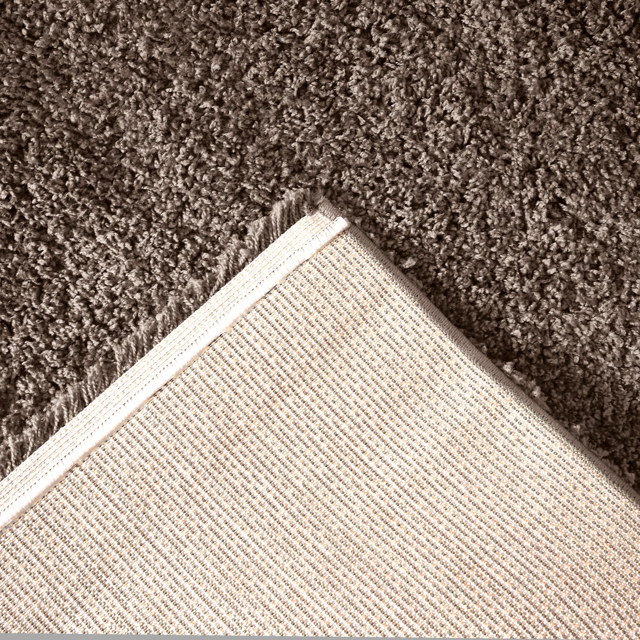 Taupe Thick Shaggy Rug - California Rugs Rug Masters
