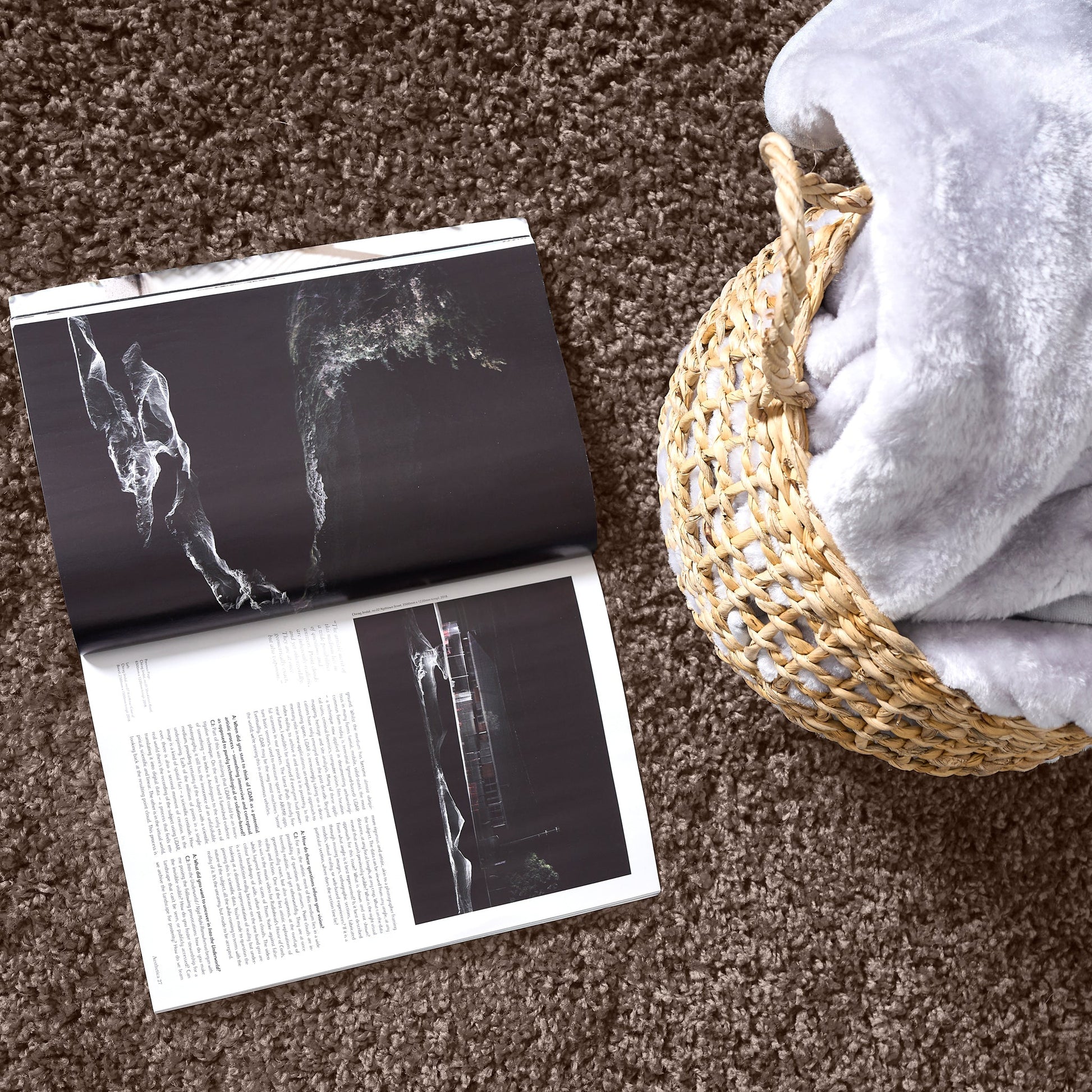 Taupe Thick Shaggy Rug - California Rugs Rug Masters