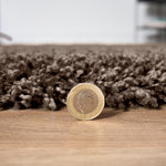 Taupe Thick Shaggy Rug - California - Bargainia.com - 