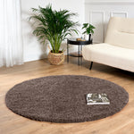 Taupe Thick Shaggy Rug - California - Bargainia.com - 