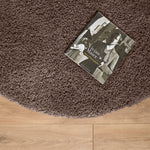 Taupe Thick Shaggy Rug - California - Bargainia.com - 