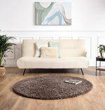 Taupe Thick Shaggy Rug - California - Bargainia.com - 