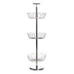 Tavia Revolving Silver Shoe Stand - Bargainia.com - 5018705528113