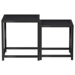Tea Tables 2 pcs MDF Black - Bargainia.com - 