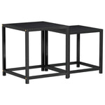 Tea Tables 2 pcs MDF Black - Bargainia.com - 