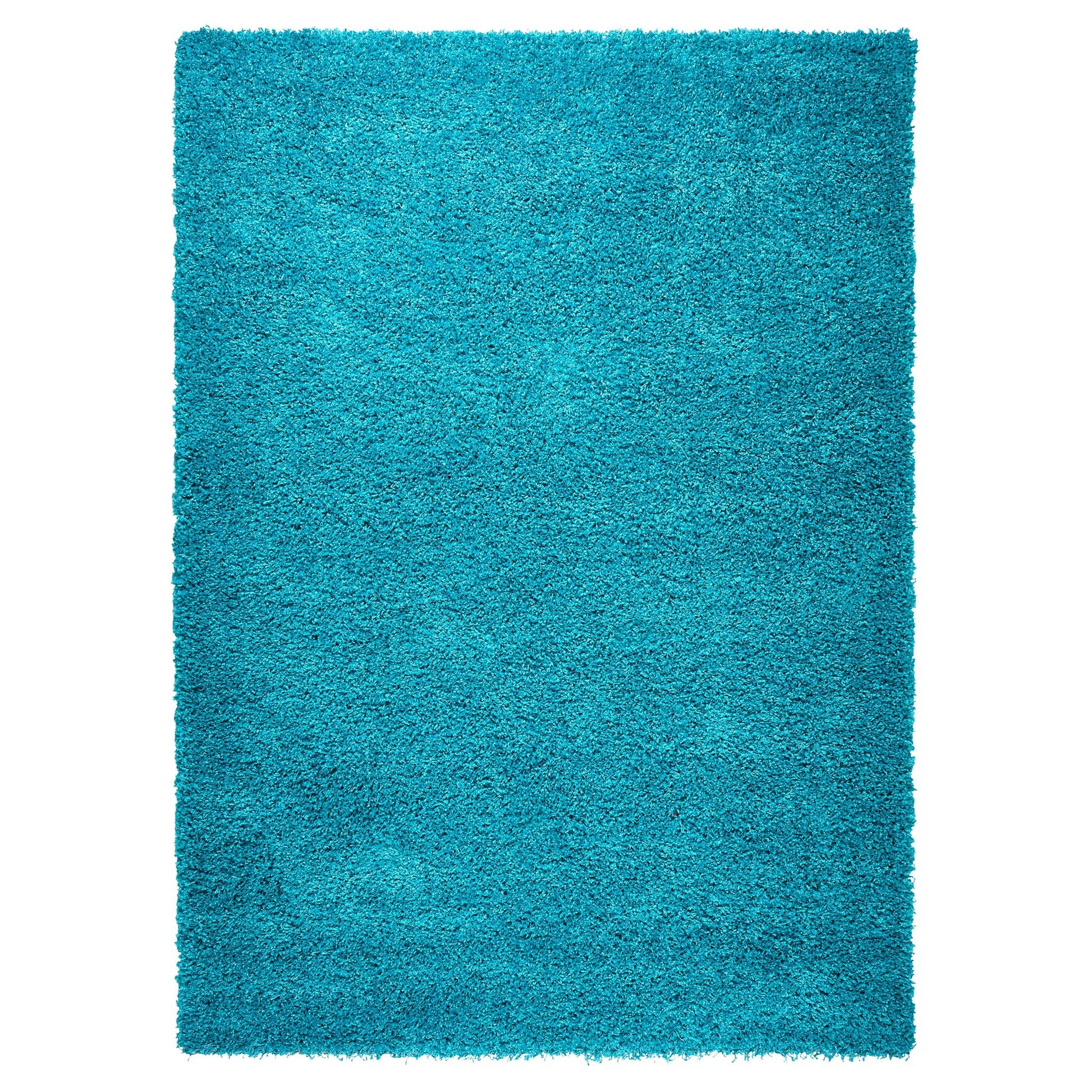 Teal Blue Thick Shaggy Rug - California Rugs Rug Masters 60x110cm (2'x3'7")