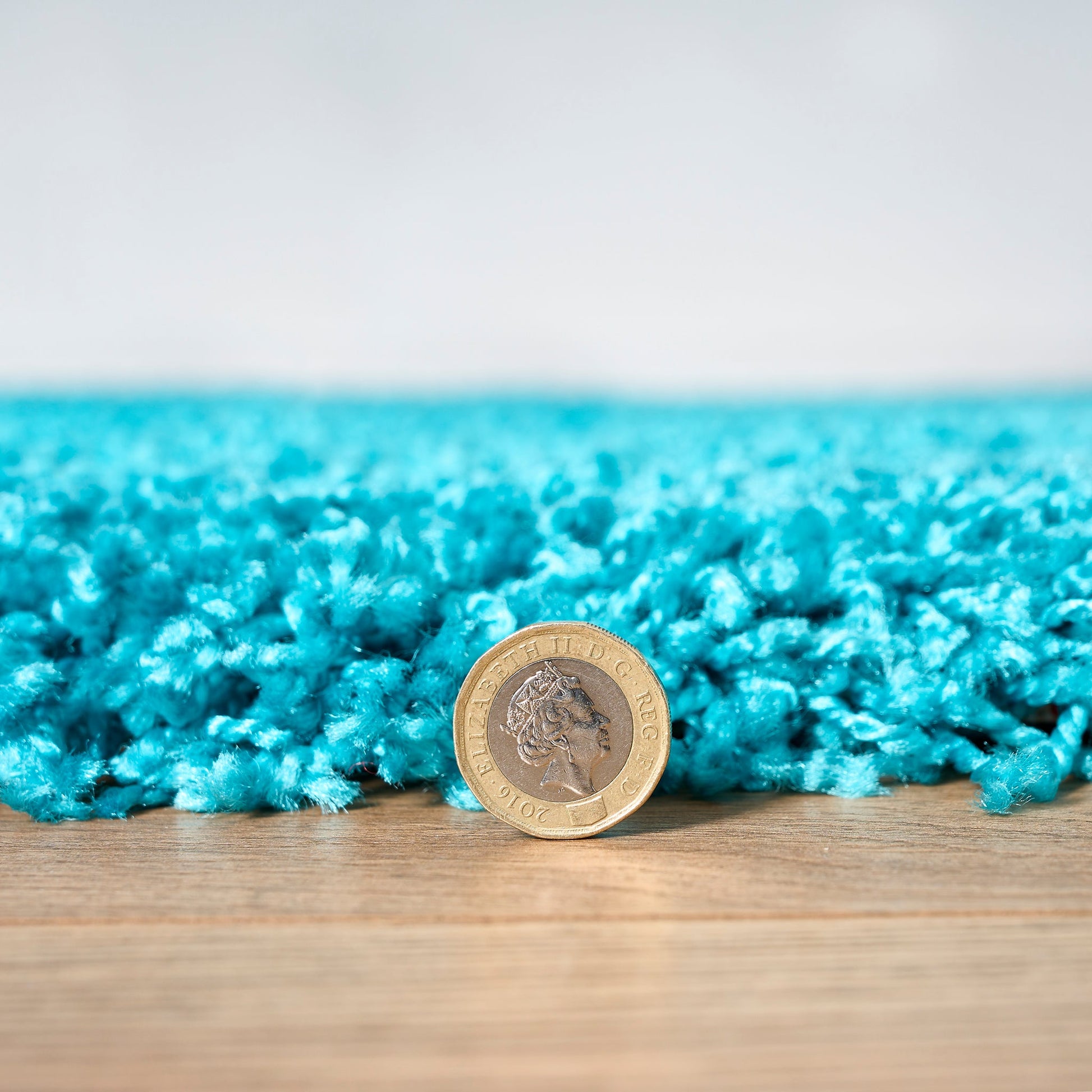 Teal Blue Thick Shaggy Rug - California Rugs Rug Masters