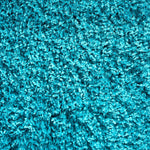 Teal Blue Thick Shaggy Rug - California - Bargainia.com - 