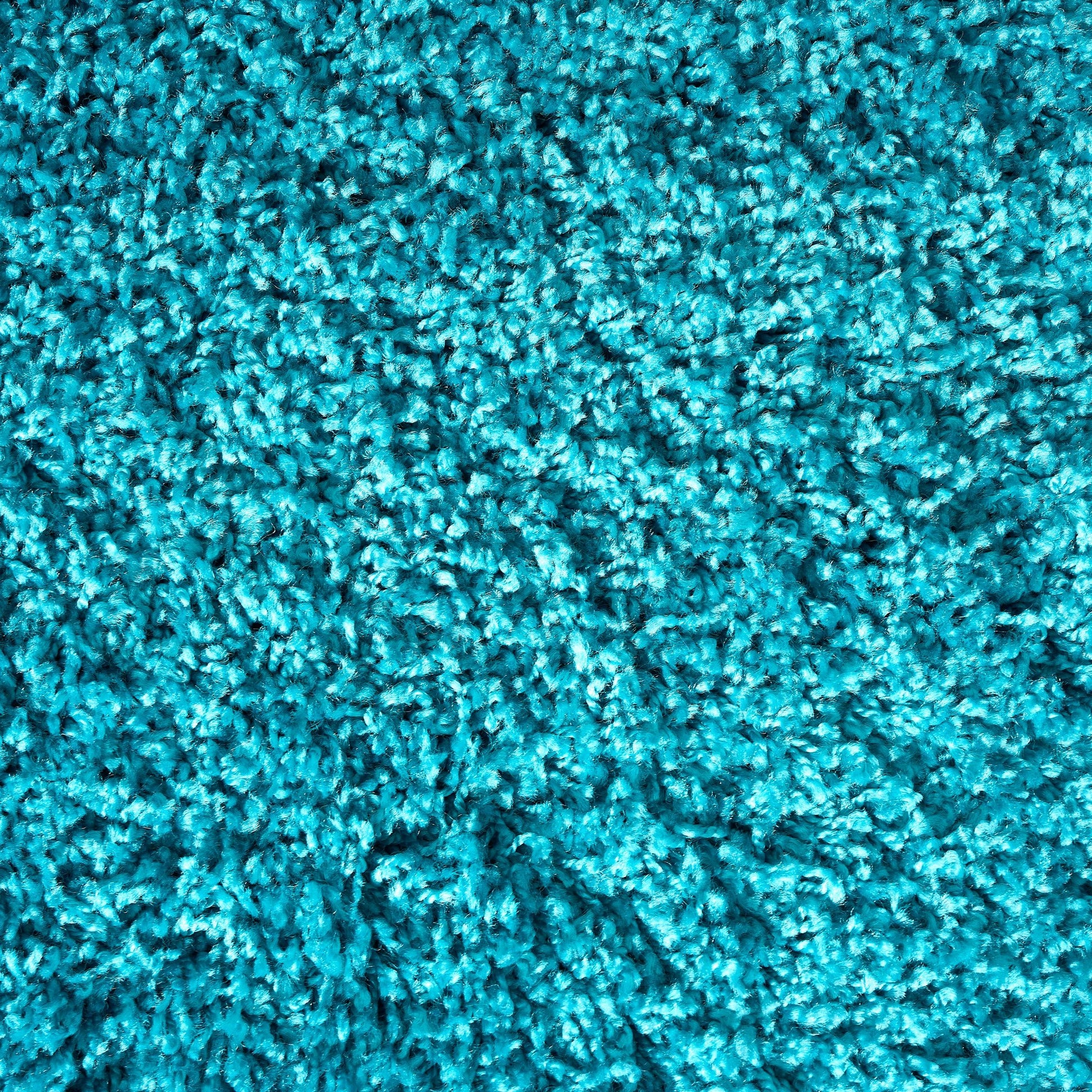 Teal Blue Thick Shaggy Rug - California Rugs Rug Masters