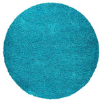Teal Blue Thick Shaggy Rug - California - Bargainia.com - 