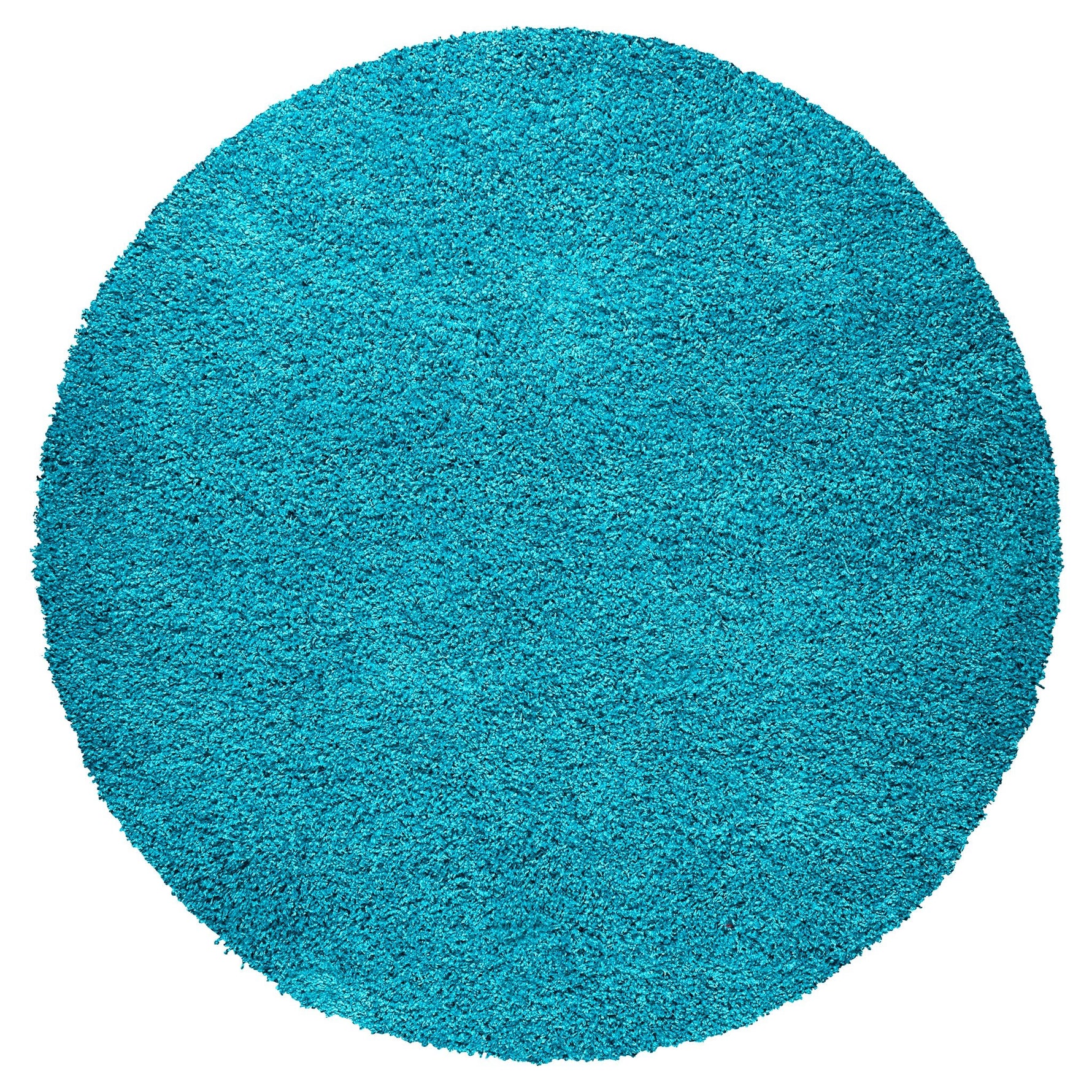 Teal Blue Thick Shaggy Rug - California - Bargainia.com - 