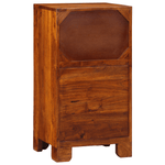 Telephone Stand Honey Brown 40x35x75 cm Solid Wood Acacia - Bargainia.com - 