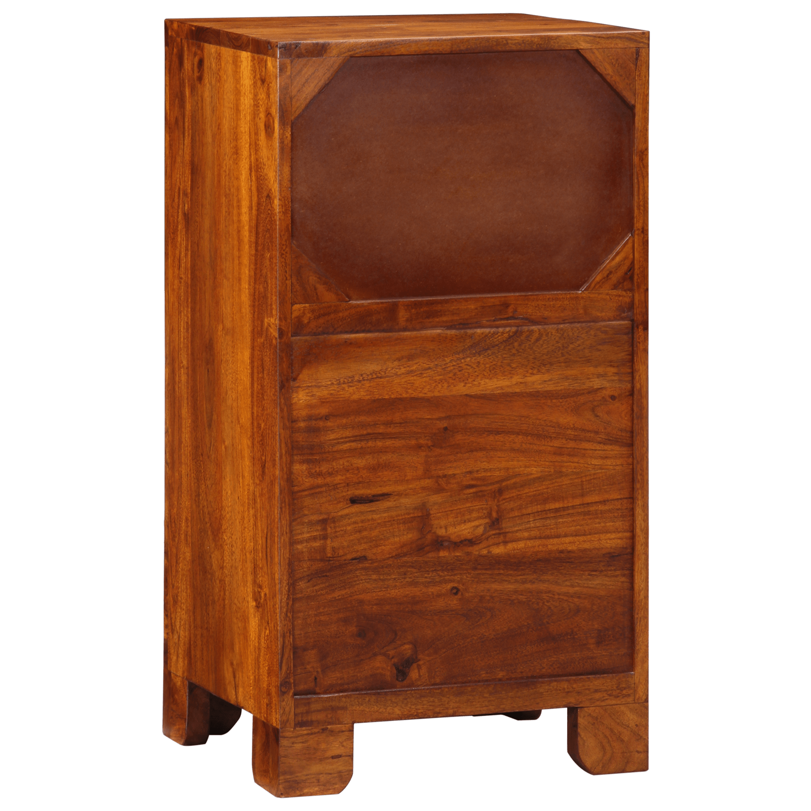 Telephone Stand Honey Brown 40x35x75 cm Solid Wood Acacia - Bargainia.com - 