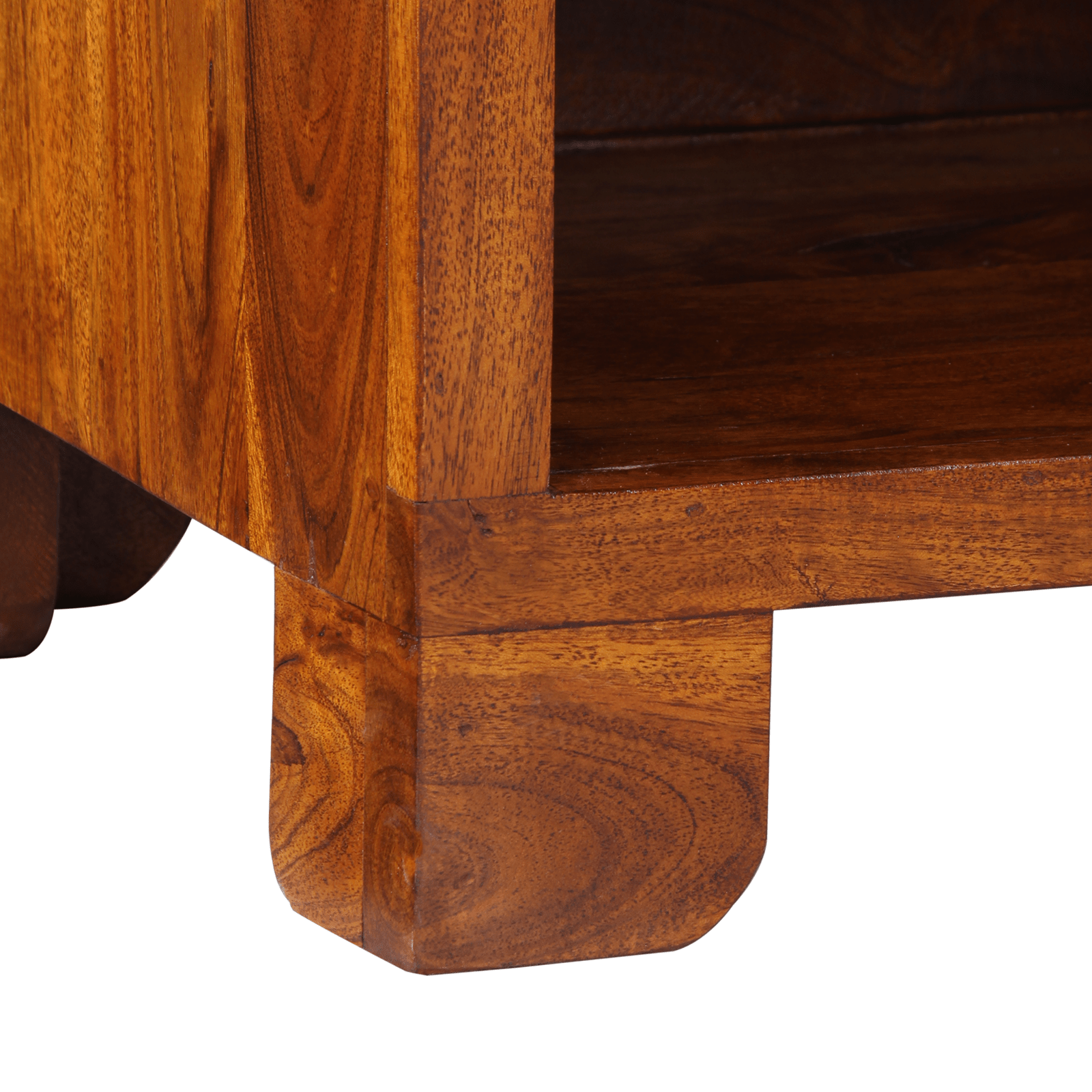 Telephone Stand Honey Brown 40x35x75 cm Solid Wood Acacia - Bargainia.com - 