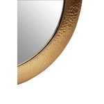 Templar Gold Finish Round Wall Mirror - Bargainia.com - 5018705950952