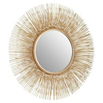 Templar Gold Finish Sunburst Wall Mirror - Bargainia.com - 5018705448176