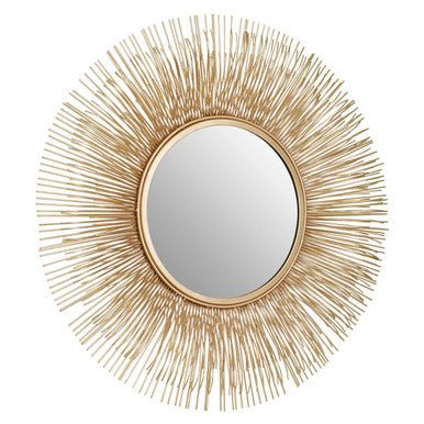 Templar Gold Finish Sunburst Wall Mirror - Bargainia.com - 5018705448176