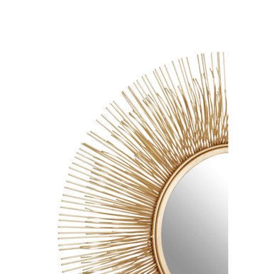 Templar Gold Finish Sunburst Wall Mirror - Bargainia.com - 5018705448176
