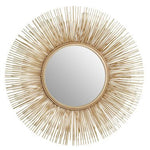 Templar Gold Finish Sunburst Wall Mirror - Bargainia.com - 5018705448176