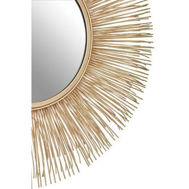 Templar Gold Finish Sunburst Wall Mirror - Bargainia.com - 5018705448176