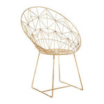 Templar Gold Frame Occasional Chair - Bargainia.com - 5018705387123