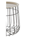 Templar Silver And Black Wire Detail Side Table - Bargainia.com - 5018705397726