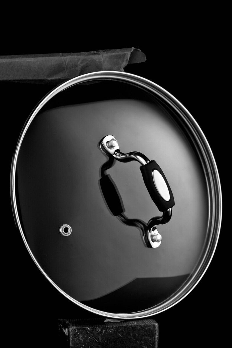 Tenzo 22 cm Stainless Steel Chip Pan with Glass Lid and Wire Basket - Bargainia.com - 5018705691183