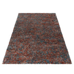 Terracotta & Teal Blend Shaggy Rug - Enjoy - Bargainia.com - 