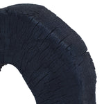 Tibor Black Mango Wood Sculpture With Travertine Base - Bargainia.com - 5063227017614