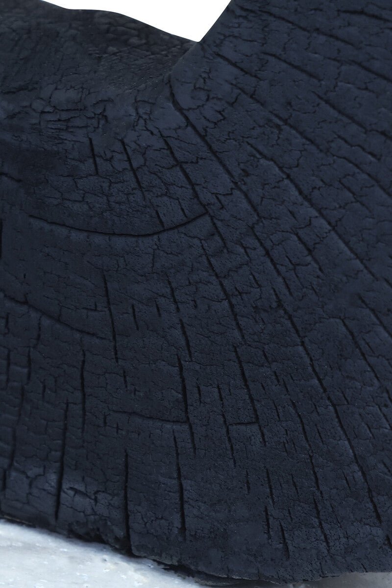 Tibor Black Mango Wood Sculpture With Travertine Base - Bargainia.com - 5063227017614