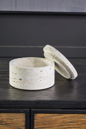 Tibor Travertine Round Trinket Box - Bargainia.com - 5063227011414