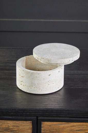 Tibor Travertine Round Trinket Box - Bargainia.com - 5063227011414