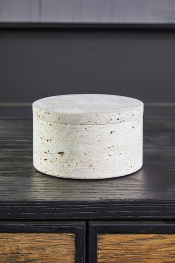 Tibor Travertine Round Trinket Box - Bargainia.com - 5063227011414