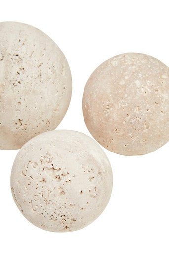 Tibor Travertine Set of 3 Deco Balls - Bargainia.com - 5063227011322