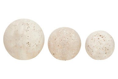 Tibor Travertine Set of 3 Deco Balls - Bargainia.com - 5063227011322
