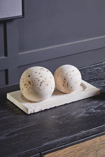 Tibor Travertine Set of 3 Deco Balls - Bargainia.com - 5063227011322