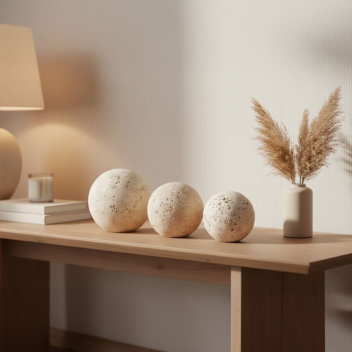 Tibor Travertine Set of 3 Deco Balls - Bargainia.com - 5063227011322