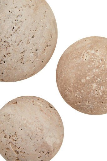 Tibor Travertine Set of 3 Deco Balls - Bargainia.com - 5063227011322