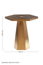 Titan Large Hexagon End Table - Bargainia.com - 5018705433646