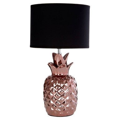 Tiziano Pineapple Copper Ceramic Lamp - Bargainia.com - 5018705366449
