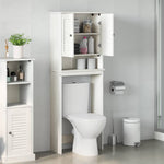Toilet Cabinet VIGO White 60 x 27 x 161 cm Solid pine wood - Bargainia.com - 
