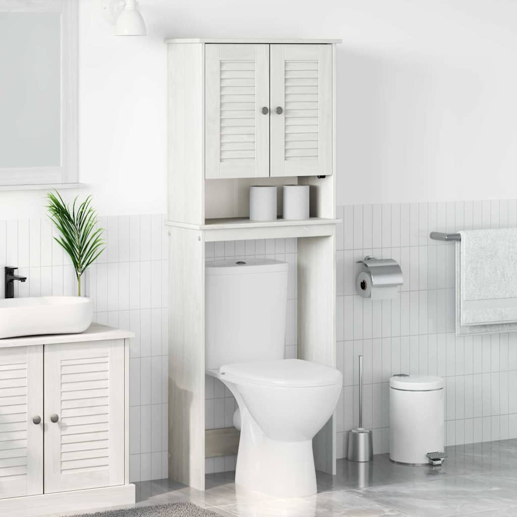 Toilet Cabinet VIGO White 60 x 27 x 161 cm Solid pine wood - Bargainia.com - 8721158511508 - 4019128